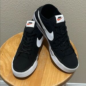 Nike Court Legacy Canvas Black White CW6539-002.